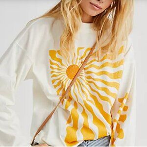 Midnight Riders x Free People off white long sleeve t-shirt - Size M